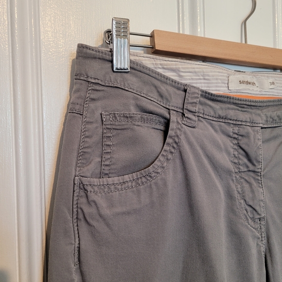 Sandwich Slim Grey Pants - Picture 3 of 15